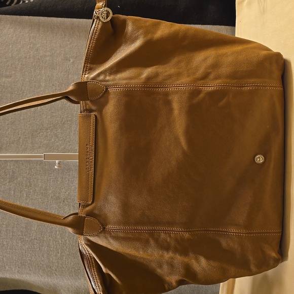 Longchamp Brown Leather Tote Bag - Picture 3 of 15